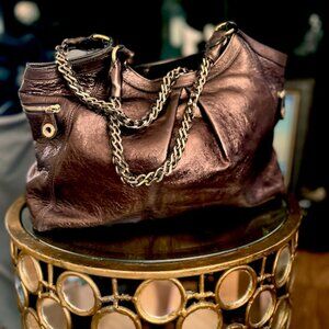 St. John large vintage metallic bag